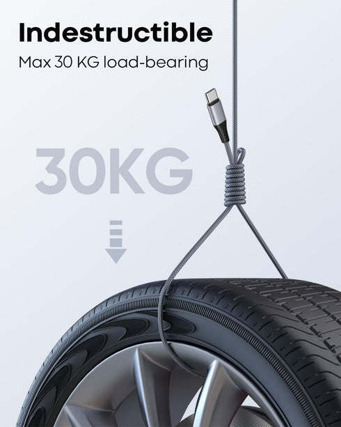 USB C to USB C Cable 20FT, Extra Long 60W Fast Charging Cable, Premium Nylon Braided for iPhone 15 Pro Max, Galaxy,