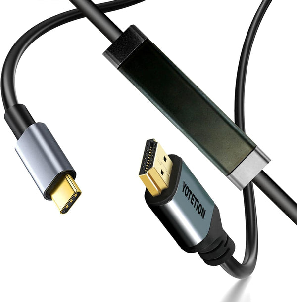 YOTETION USB C to HDMI Cable 15FT, 4K30HZ,1080P,LONG Type-C to HDMI Cord, USB