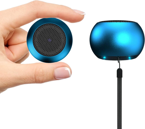 SEVENKA 2 Bluetooth Mini Speakers, 3W Small Portable Wireless Speaker with Lanyard, Water Resistant, Wireless Stereo