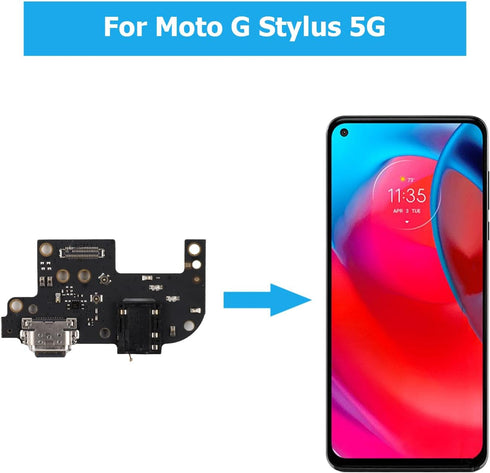 Duotipa USB Charger Dock Connector for Moto G Stylus 5G 2021, USB Charging Port Flex Cable Replacement