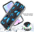 Xiaomi Redmi 9A M2006C3LG/9i M2006C3LII Case with Floral TPU & Tempered Glass Screen Protector - Slim Protective Armor.