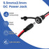 DALQUIS 6 Sets 5.5 2.1mm 18AWG Communication, x DC Power Jack Socket Threaded Female Panel Mount Connector Solder Type
