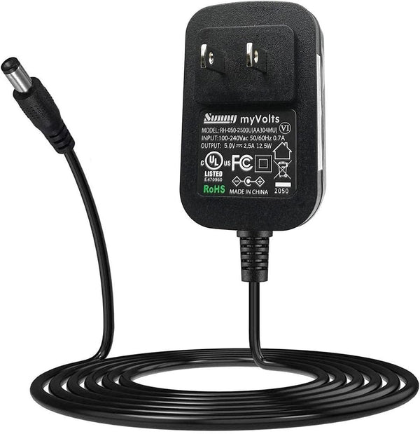MyVolts 5V Power Supply Adaptor Compatible with Creative DAP-HD0014 MP3 Player - US