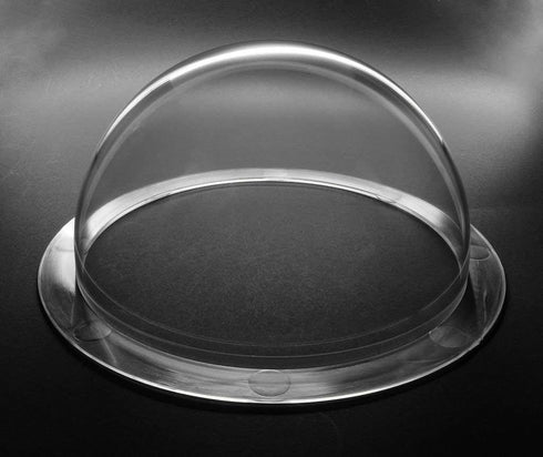 Ricrrover Clear Acrylic Flange - 3.15inch/80mm with 4 Holes, Indoor/Outdoor CCTV Dome Camera Cover