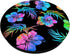 Tie Dye Hawaiian Print Hibiscus Floral Tropical Rainbow PopSockets PopGrip: Swappable Grip for Phones & Tablets