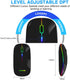 Wireless Bluetooth Mouse for Laptop, Rechargeable Mouse 2.4G USB Optical Wireless Mouse, LED Slim Dual Mode (Bluetooth