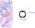 Transparent Heart Cell Phone Ring Holder, 360 Rotation Clear Heart Finger Ring Grip Stand for Phones