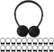 WAHUWAY 20 Pack Class Set Headphones for Kids Students School Classroom Bulk Earphones