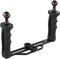 Underwater Video Light Stabilizer Tray, Lightweight Aluminium Tray for GoPro OSMO and Other Cameras with 1/4 inch Screw