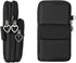 Women Nylon Cell Phone Purse, Travel Crossbody Bag, Wristband Sport Armband Wallet for Galaxy S10 Plus, S9 Plus, A50,