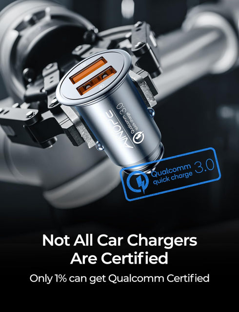 Super Fast Car Charger USB Fast Charge AINOPE Android Car Charger Adapter 45W All Metal Lighter USB Charger Quick Charge for iPhone 15/14/13/12/11pro/x/8/Samsung S24/S23/S22/S22+/Ultra/S21/Note 9