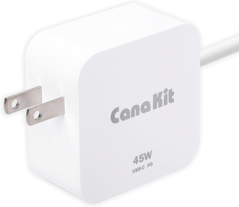 CanaKit 45W USB-C Power Supply with PD for Raspberry Pi 5 (27W @