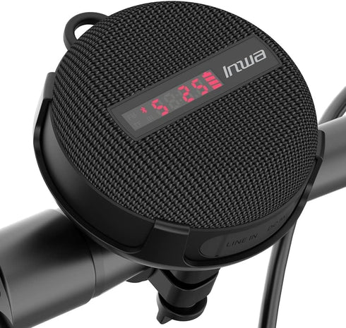 Inwa Portable Bluetooth Speaker, Bike Speaker with Speed Display, Wireless Speaker with 480 Mins Playtime for Riding,