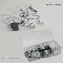 Electronics Organizer with 7 Sections, Clear Acrylic Cable Storage Bin Box, Includes 20 PCS Reusable Cable Ties (7