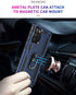 Galaxy A02S Case with HD Screen Protector, Military Grade Hybrid Hard PC Soft TPU, Shockproof Protective Case (Blue)