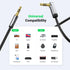 UGREEN 3.5mm Audio Cable Stereo Aux Cord - 90 Degree Right Angle, 6FT, Compatible with Beats and iPhone