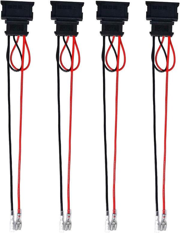 4 Pack Speaker Wire Harness Adapter Replacement for Volkswagen Jetta, GLI, GTI, Beetle, Golf, Passat, Polo