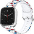 Hello Ki Sweet Blue Bands Compatible with Fitbit Versa 2/Versa/Versa Lite/Versa SE Band Fancy Soft Sport Silicone Cartoon Holiday Strap Men Women
