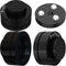 Preffair SP3918 Black Turntable Isolation Feet, HiFi Speaker Shock Absorber Pads with Ceramic Bead Nail