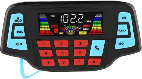 Keenso MP3 MP3 Motorcycle System, Motorcycle BT Player Audio Stereo Speaker System USB Memory Card Carrier