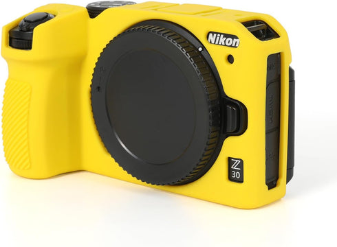 Rieibi Z30 Soft Silicone Protective Case for Nikon Z30 Digital Camera, Lightweight Grip Body Skin - Yellow