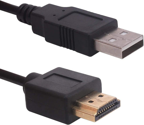 Yeworth 1.8m USB to HDMI Cable, USB 2.0 Male to HDMI Male Charger Cord Splitter Adapter.