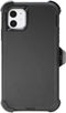WallSkiN Case for iPhone 11 (6.1") Heavy Duty Military Grade Drop Protection Cover with Clip Stand – Black