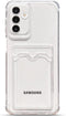 Tuokiou Clear Wallet Phone Case for Samsung Galaxy S24, Upgrade Clear Card Slot Case, Slim Fit Protective Soft TPU with