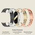 XIHAMA Mi Band 8 Watch Band, Stainless Steel Metal Replacement Strap for Xiaomi Mi Band 8 Tracker Smartwatch