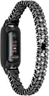 Slim Bling Bands Compatible with Fitbit Inspire 3 Smartwatch,Rhinestone Dressy Bracelet Replacement for Inspire 3 Wristbands Accessories Jewelry Strap Women Girl