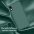 Cordking iPhone XR Case, 6.1" Ultra Slim Silicone, Shockproof with Soft Anti-Scratch Microfiber Lining, Midnight Green