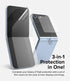 Ringke 3-in-1 Protector for Samsung Galaxy Z Flip 6 Screen Protector, 2 Internal Self Healing Film + 2 Outer Tempered