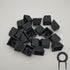OEM Profile Blank Black Keycaps, PBT Material 1U R4 Keycap for MX switches Mechanical Keyboard (Black, 20pcs)