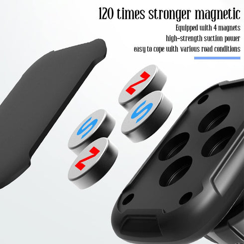 Car Phone Holder for CD Slot, Magnetic Cell Phone Mount for CD Player, One Button Release, 360° Rotation, Compatible