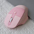 Ergonomic 2.4G & Bluetooth Dual Mode Wireless Mouse, PU Cover, Soundless Keys, Compatible with Notebook, PC, Tablet,