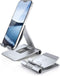 Lamicall 2024 Upgraded Adjustable Cell Phone Stand Desk, Foldable Desktop Phone Holder, Compatible with iPhone 15 14,