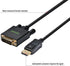 DisplayPort to DVI Cable 6ft 3-Pack, DP Display Port to DVI-D Cable Male to Male for Computer, Monitor, Projector
