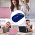 Wireless Bluetooth Mouse for Laptop - Rechargeable 2.4G USB Optical Mouse, LED Slim Dual Mode (Dark Blue)