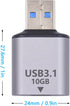 Poyiccot USB 3.1 to USB C Adapter 10Gbps, USB C to USB Adapter 3.1 Gen 2, USB C Female to USB Male Adapter for Laptop