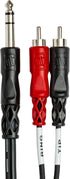Hosa TRS-203 9 Feet Insert Cable, 1/4 Inches TRS to Dual RCA