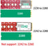 JOYJOM NVMe NGFF M.2 2230 to 2242 Adapter, 2230 to 2280 Adapter, 2230 to 2260 Extender, Supports 2240 to 2280