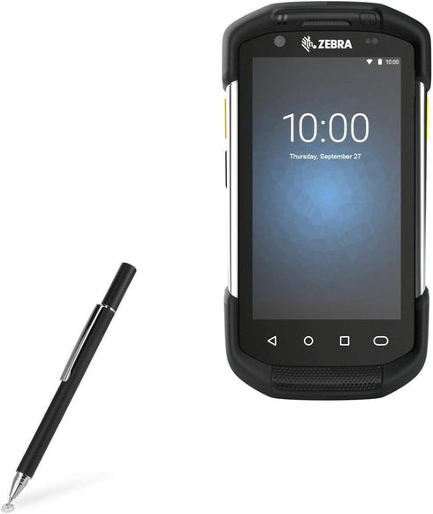 BoxWave Stylus Pen - FineTouch Capacitive Stylus for Zebra TC77 - Jet Black