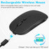 UrbanX 2.4GHz & Bluetooth Mouse, Rechargeable Wireless Mouse for Samsung Smart TV, Laptop, PC, Mac, Black