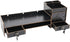 QUSKLISU (05) Computer Monitor Stand, Computer Rack with Drawers, Two top Platforms Desk Organizer Monitor Stand