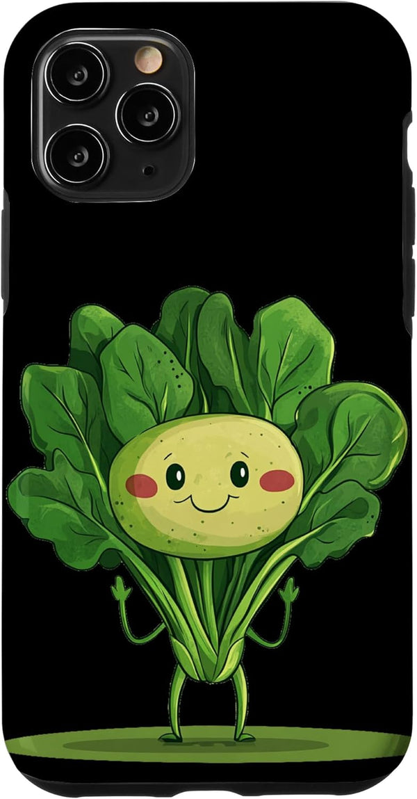 Spinach Outfit Funny Dancing Spinach Vegetable for Boys and Girls Case for iPhone 11
