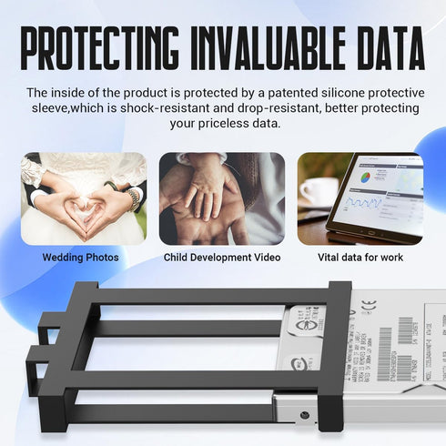 Portable External Hard Drive Storage, Mobile HDD USB 3.0 for PC, Mac, Desktop, Laptop, PS4, PS5, Xbox (Black, 320GB)