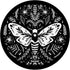 Magical Moth Goth Line Art PopSockets Swappable PopGrip