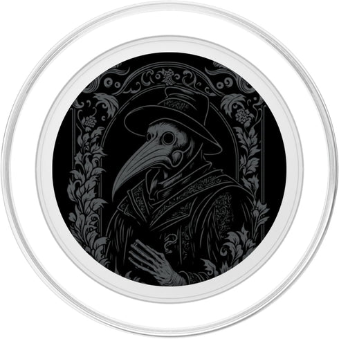 Plague Doctor Occult Gothic Pest Steampunk Black Death PopSockets PopGrip for MagSafe