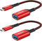 NIMASO USB C to USB 3.1 Adapter 2 Pack - OTG Cable Type C Male to USB Female Compatible with iPhone 15/15 Pro/15