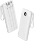 VRURC Portable Charger Fast Charging, 22.5W 10000mAh Power Bank, USB C Built-in Cable, LED Display Slim Charging Bank,